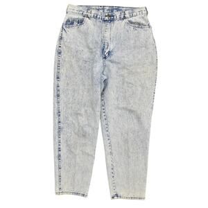 PS Gitano VTG Women's Blue Mom Taper Jeans Size 18 Short Cotton Stained Y2K